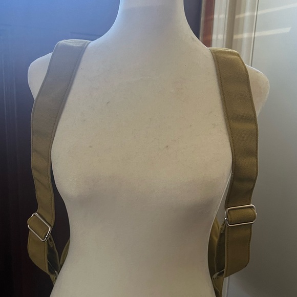 BAGGU Cotton Canvas Drawstring Backpack Purse - Picture 6 of 8